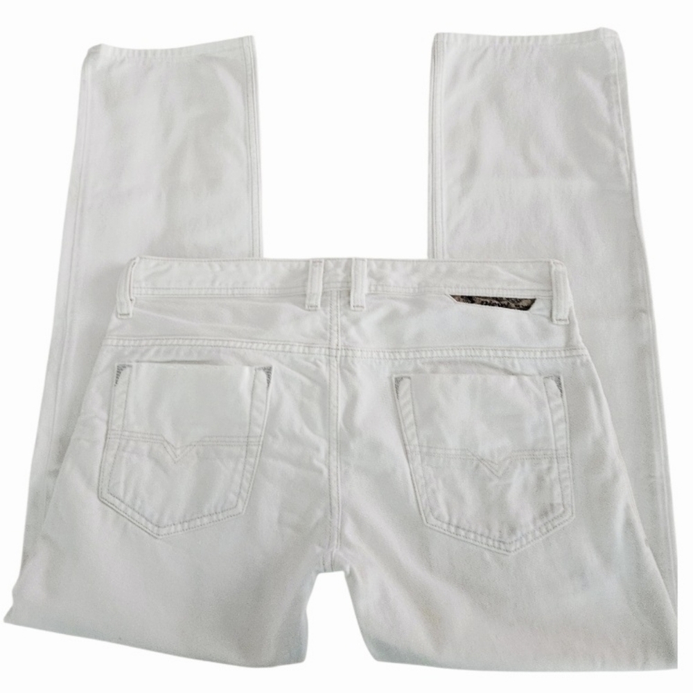 Diesel SAFADO W30 L34 Men's White Slim Straight Reg Fit  Jeans - Picture 4 of 12